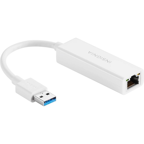 Insignia™ - USB to Ethernet Adapter - White - Picture 1 of 3